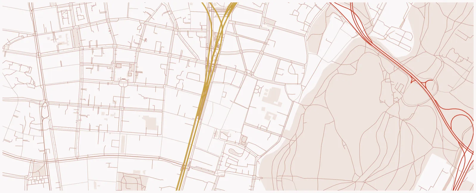 Kartenausschnitt von München-Schwabing, Schwabing zwischen Leopoldstraße und Englischem Garten. Die Praxis in der Siegesstr. 20 ist mit einer Nadel markiert.